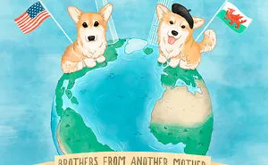 Two Corgi Celebrities And An Artist Team Up For A Quest For Charity
