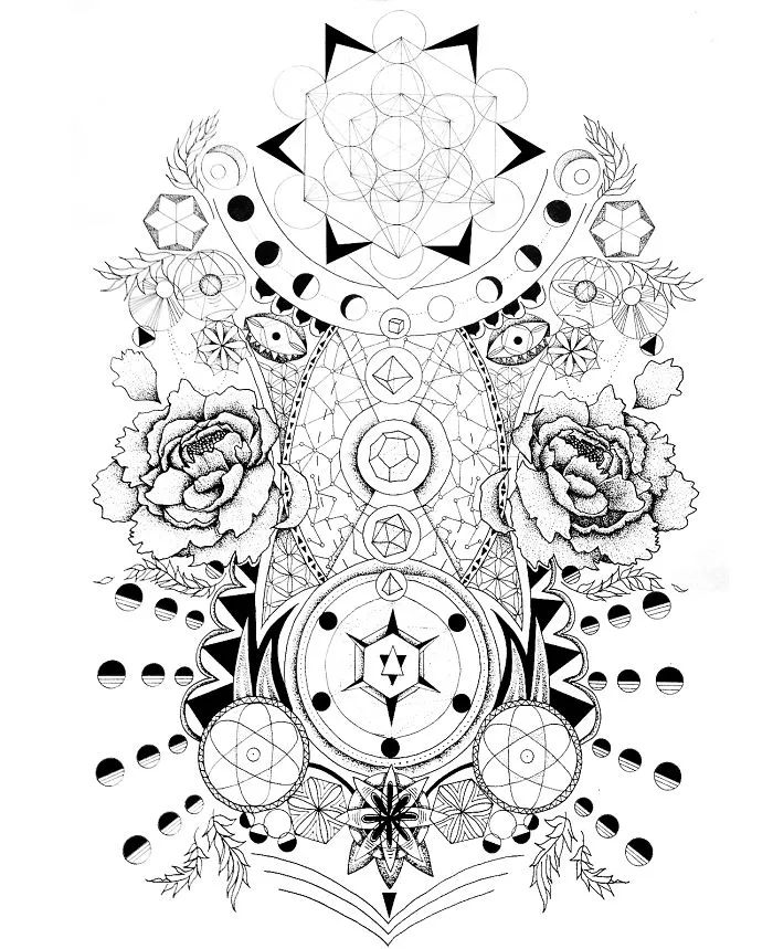 My Own Hand-Drawn Custom Tattoo Designs