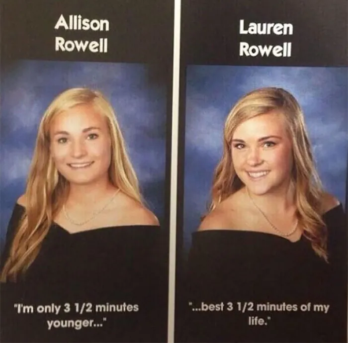I'm Only 3 1/2 Minutes Younger... Best 3 1/2 Minutes Of My Life