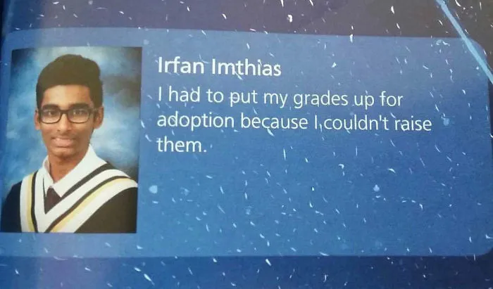I Had To Put My Grades Up For Adoption Because I Couldn't Raise Them