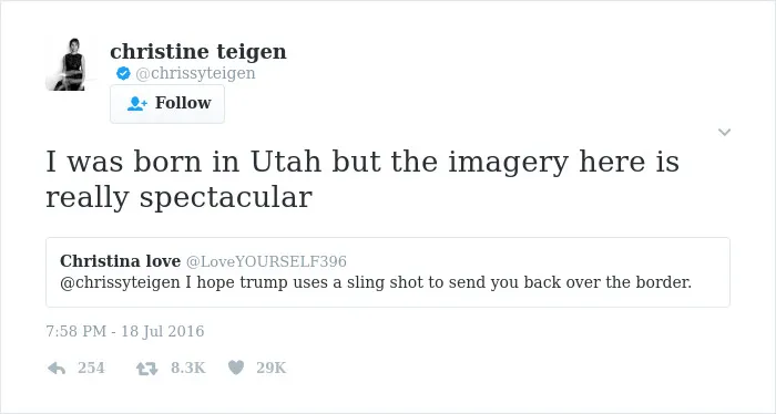 Christine Teigen Tweets