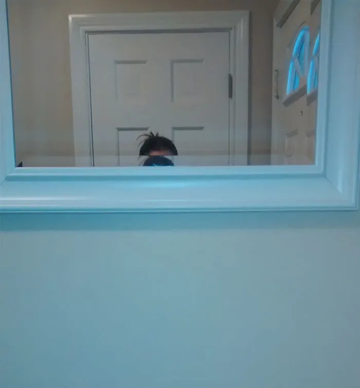 I Am 5'1". I Asked My 6'2" Husband To Hang A Mirror For Me