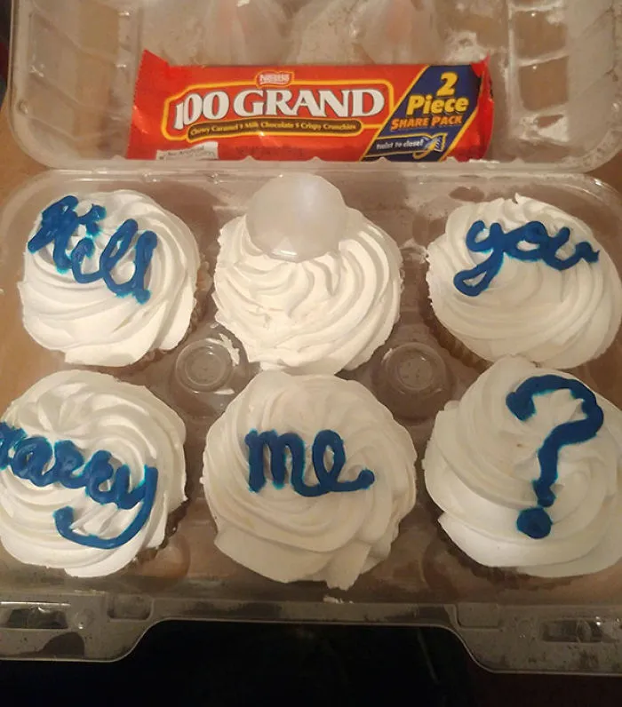 My Boyfriend Said He'd Marry Me If I Gave Him $100,000 And Some Cupcakes. So Me Being The Awesome Future Wife That I Am, Made Him These