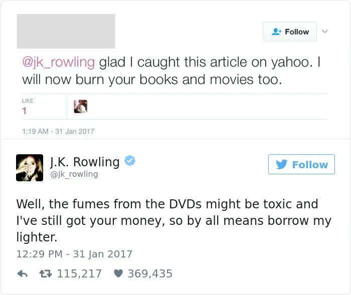 69 Times J. K. Rowling Brutally Destroyed Internet Trolls