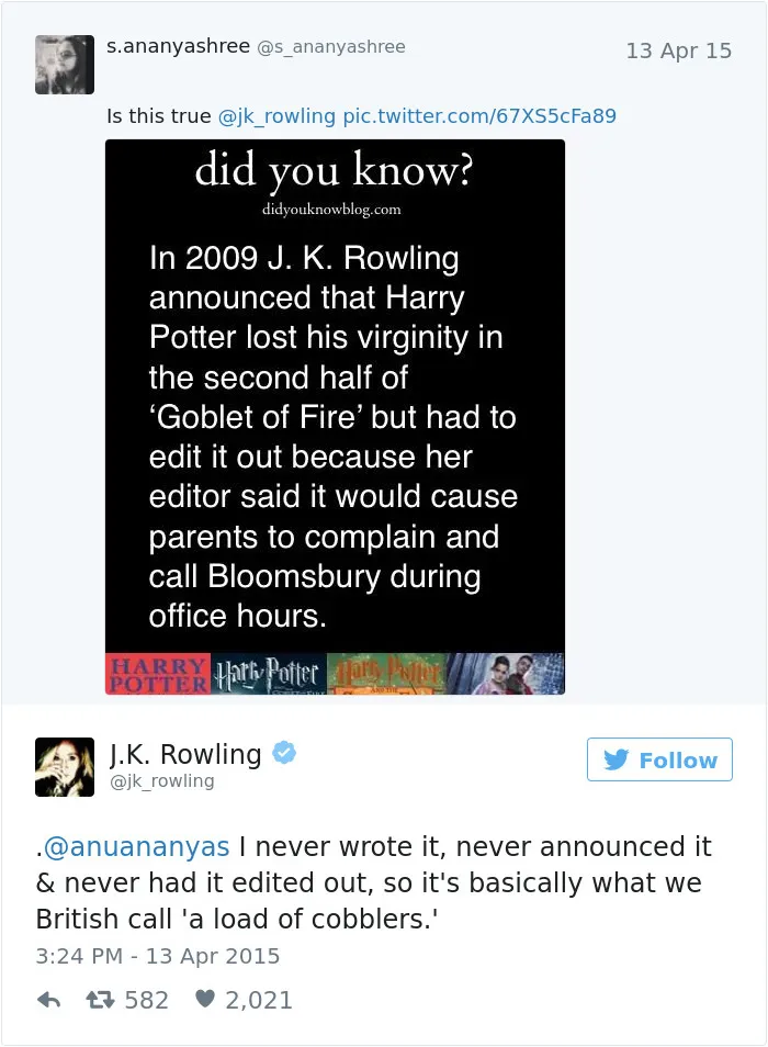 69 Times J. K. Rowling Brutally Destroyed Internet Trolls