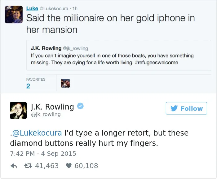 69 Times J. K. Rowling Brutally Destroyed Internet Trolls
