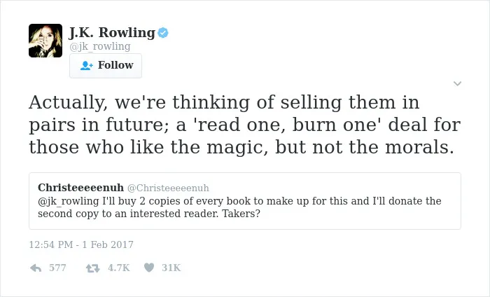 69 Times J. K. Rowling Brutally Destroyed Internet Trolls