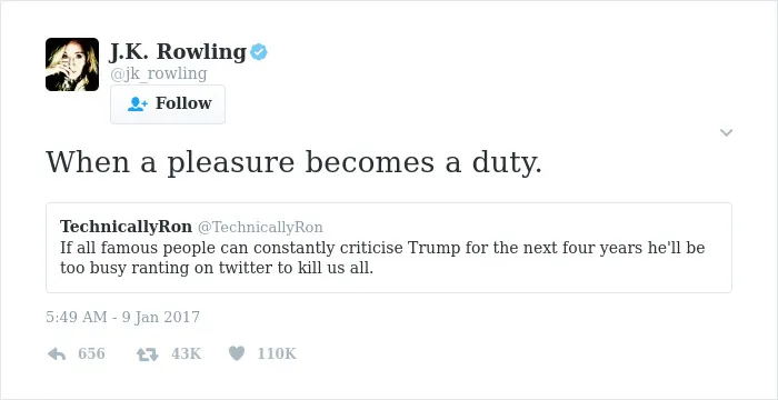 69 Times J. K. Rowling Brutally Destroyed Internet Trolls