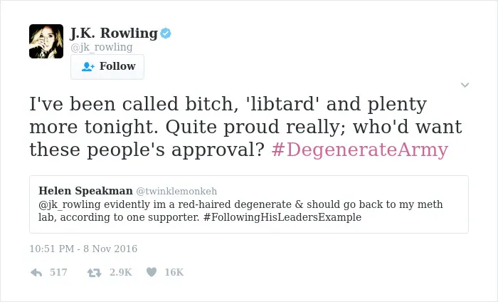 69 Times J. K. Rowling Brutally Destroyed Internet Trolls