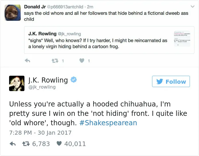 69 Times J. K. Rowling Brutally Destroyed Internet Trolls