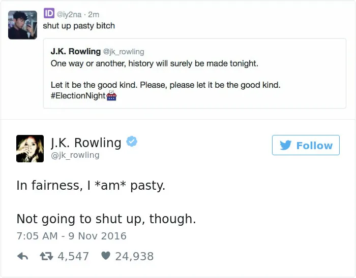 69 Times J. K. Rowling Brutally Destroyed Internet Trolls