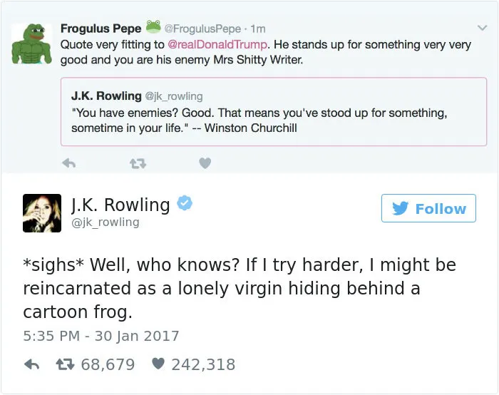 69 Times J. K. Rowling Brutally Destroyed Internet Trolls