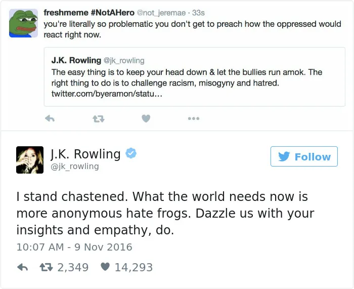69 Times J. K. Rowling Brutally Destroyed Internet Trolls