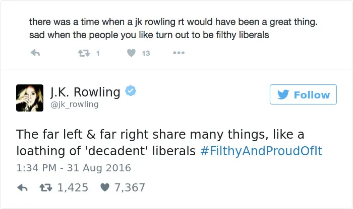 69 Times J. K. Rowling Brutally Destroyed Internet Trolls