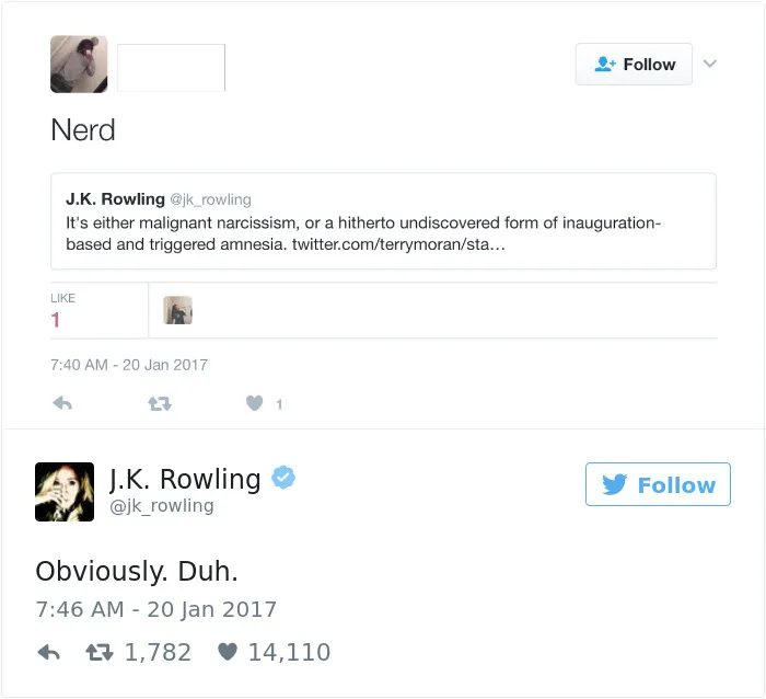 69 Times J. K. Rowling Brutally Destroyed Internet Trolls