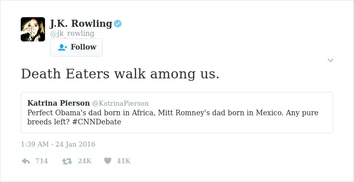 69 Times J. K. Rowling Brutally Destroyed Internet Trolls