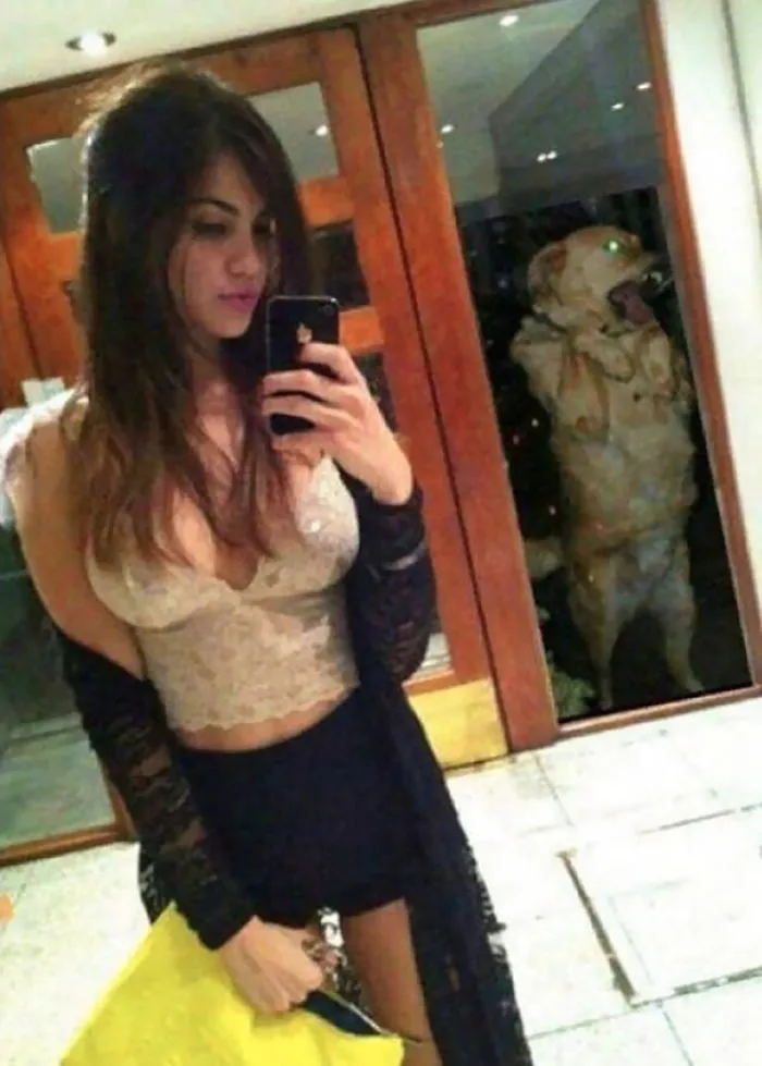 Hasta el perro está harto de sus selfies