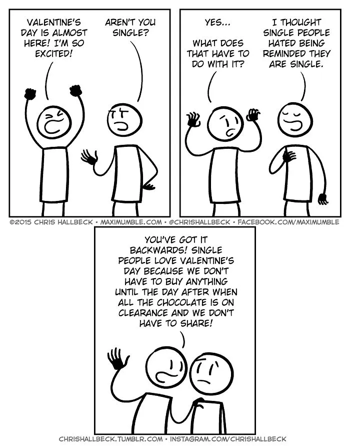 77 Comics About Being Single On Valentine's Day That Every Single Person Will Relate To
