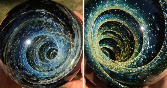 Endless Galaxies In Magical Balls