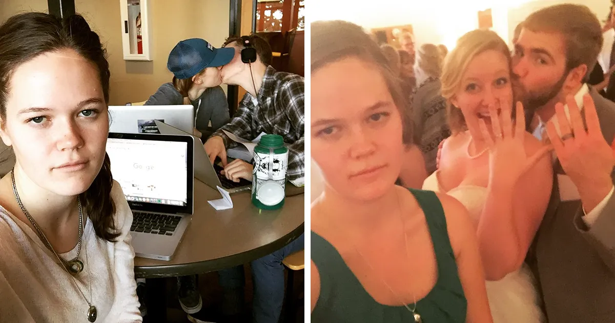 Esta mujer documenta su vida como sujetavelas en divertidos selfies y se convierte en una celebridad de internet