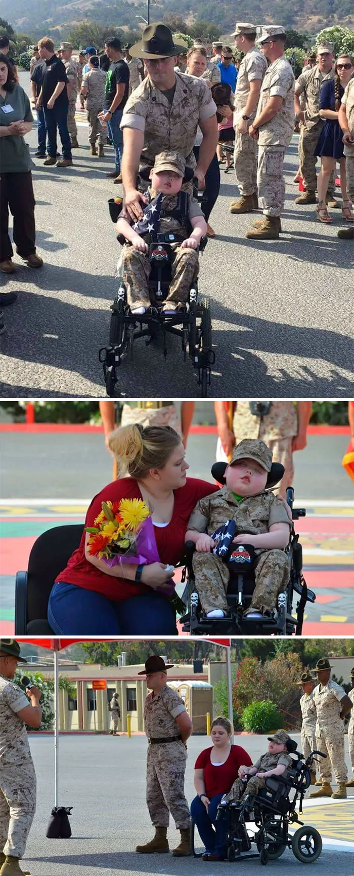 Wyatt Gillette, The 8-Year-Old Son Of A Marine Drill Instructor, Was Named An Honorary Marine One Day Before Dying