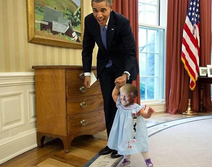 Trump con Obama