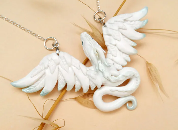 Snow Dragon Necklace