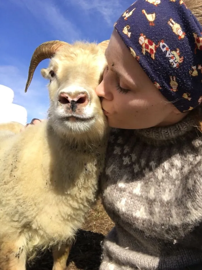 Giving Mandla A Kiss