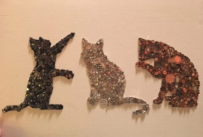 Bits And Pieces Cat Trio