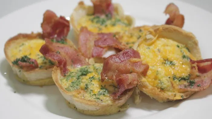 Bacon And Egg Cupcakes