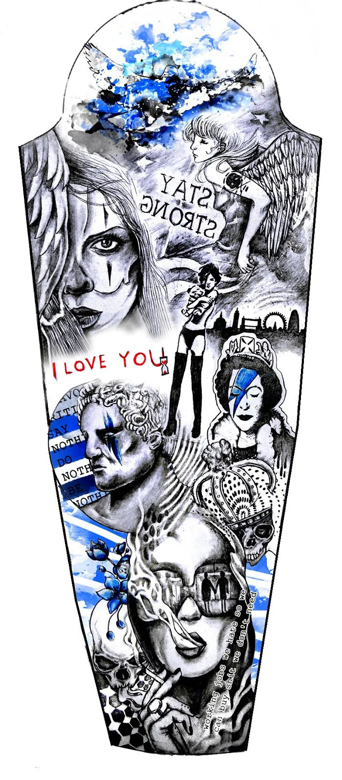 My Own Hand-Drawn Custom Tattoo Designs