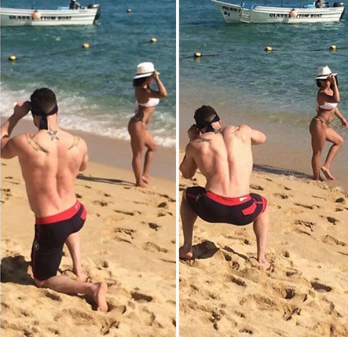 People Are Sharing Pics Of Boyfriends "Forced" To Take Perfect Pictures Of Their Girlfriends