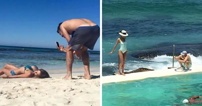 People Are Sharing Pics Of Boyfriends "Forced" To Take Perfect Pictures Of Their Girlfriends