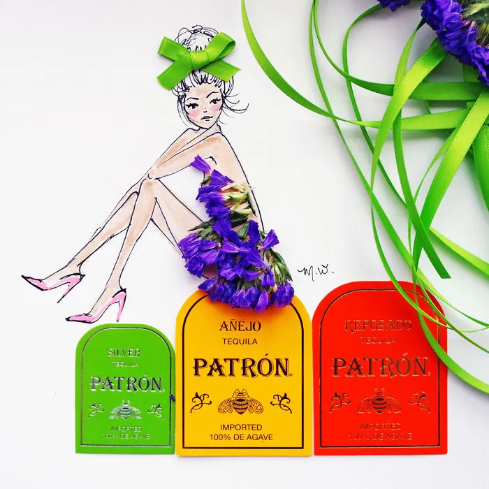 I Use Flowers & Veggies To Create Fashion Illustrations
