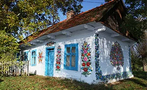 Little Polish Village Where Everything Is Covered In Colorful Flower Paintings