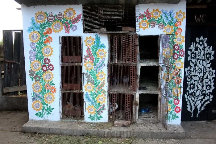 Little Polish Village Where Everything Is Covered In Colorful Flower Paintings