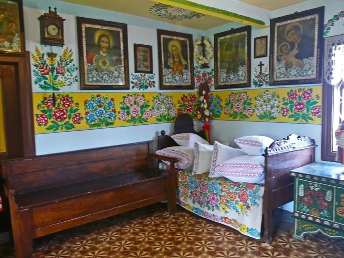 Little Polish Village Where Everything Is Covered In Colorful Flower Paintings