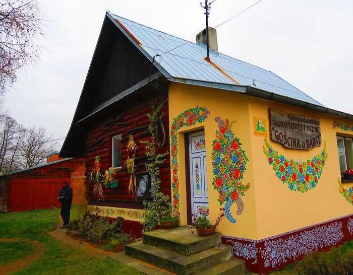 Little Polish Village Where Everything Is Covered In Colorful Flower Paintings