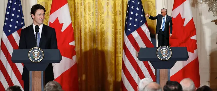 Pequeño Trump y Trudeau