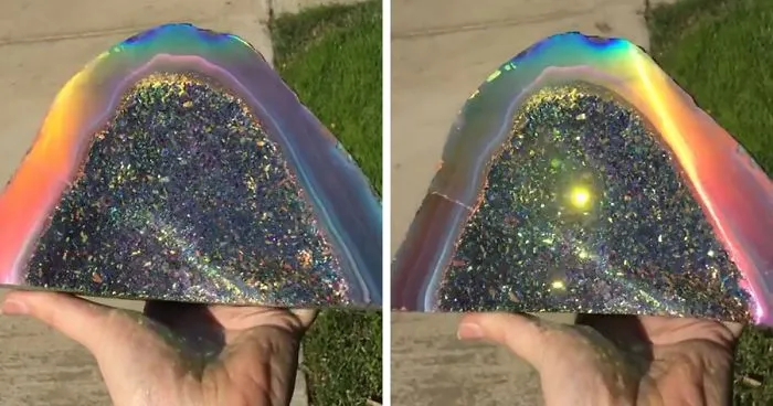Rainbow Crystal Geode