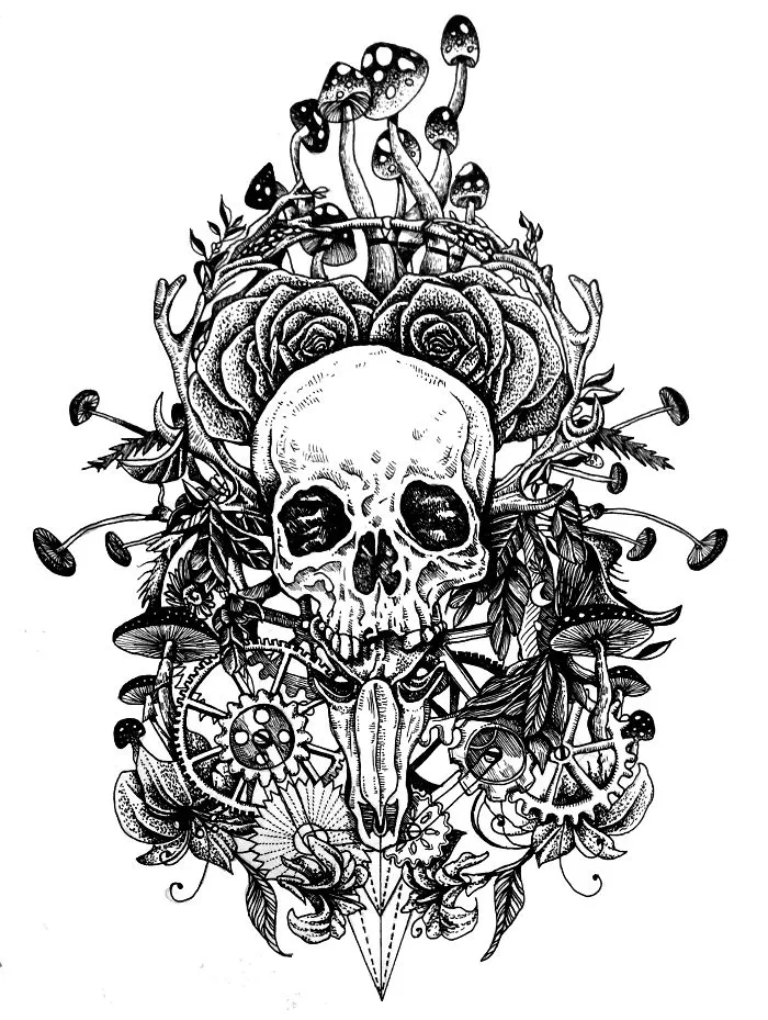 My Own Hand-Drawn Custom Tattoo Designs!