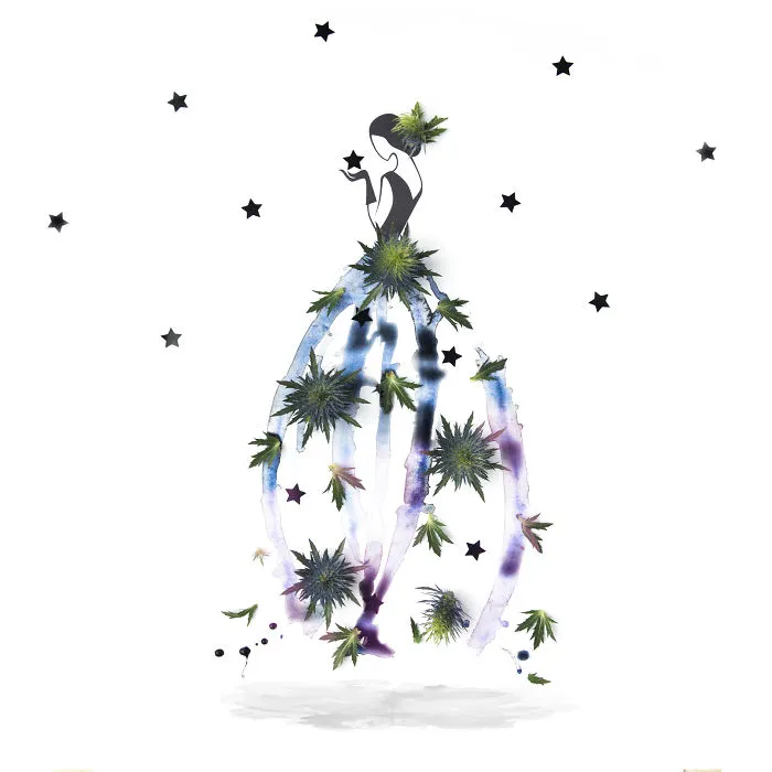 I Created A Fashionable Alter Ego For Myself Using A Pen And Some Flowers