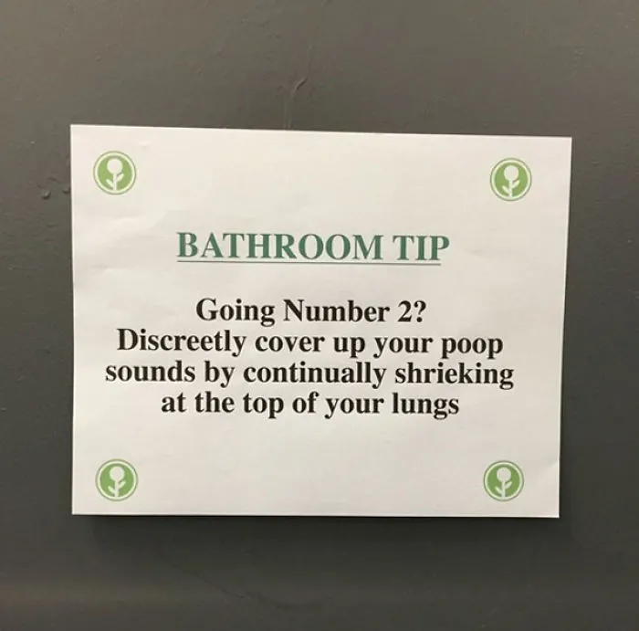 Use This Tip When You Want To Take A S**t Discretely