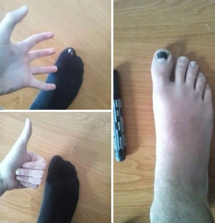 Don't Buy New Socks. Use A Permanent Marker Instead