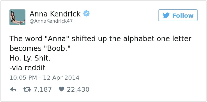 215 Reasons Why Anna Kendrick Is The Funniest Person On Twitter