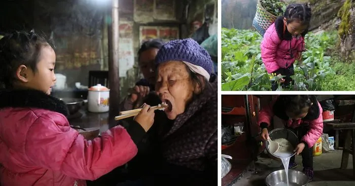 5-Year-Old Girl Becomes The Sole Carer Of Her Grandmas, After Her Mother Abandons Her