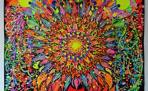 Psychedelic Hand-Cut Paper