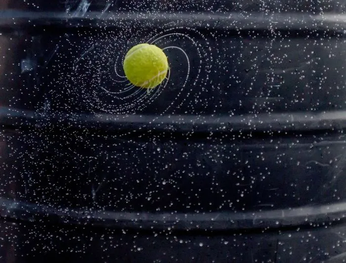 Galaxy Image Created With The Help Of Cosco Ball And Water