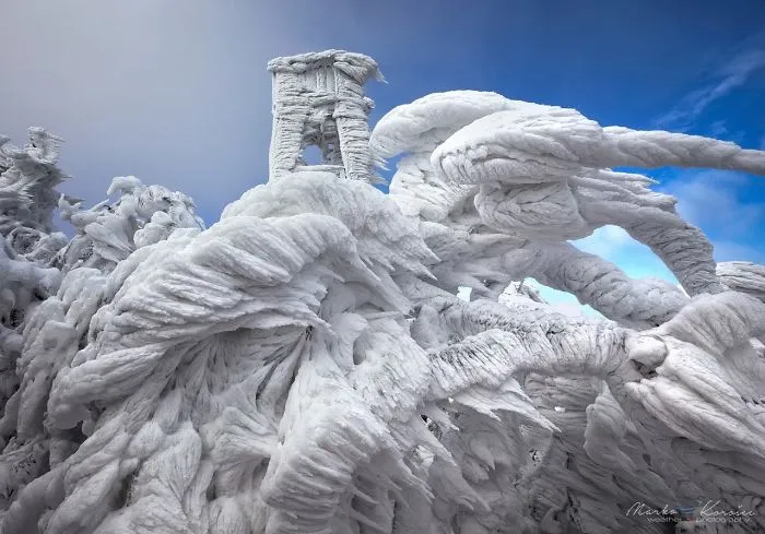 Ice Age. Taken Atop Of Mt. Javornik, Slovenia