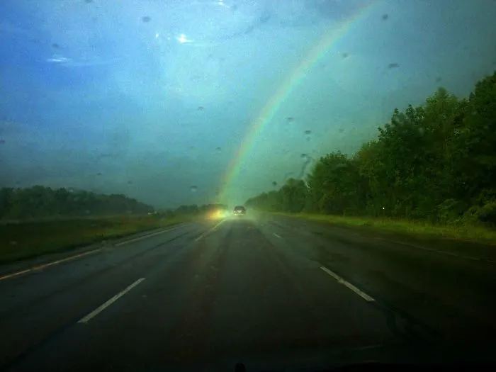 La 1ª vez que veo el final del arco iris